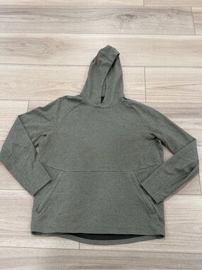 Lululemon At Ease Pullover Hoodie Green Gray Men’s L Casual Knit